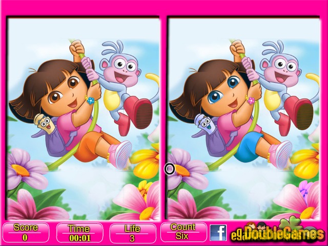 Free Download Dora Six Differences Screenshot 2