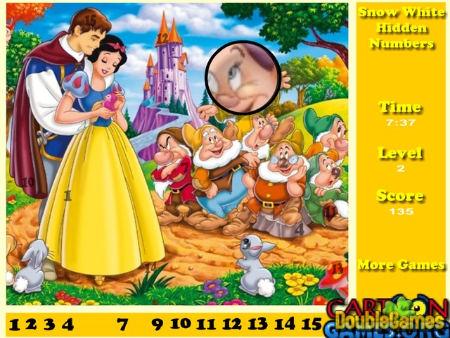 Free Download Snow White Hidden Numbers Screenshot 3